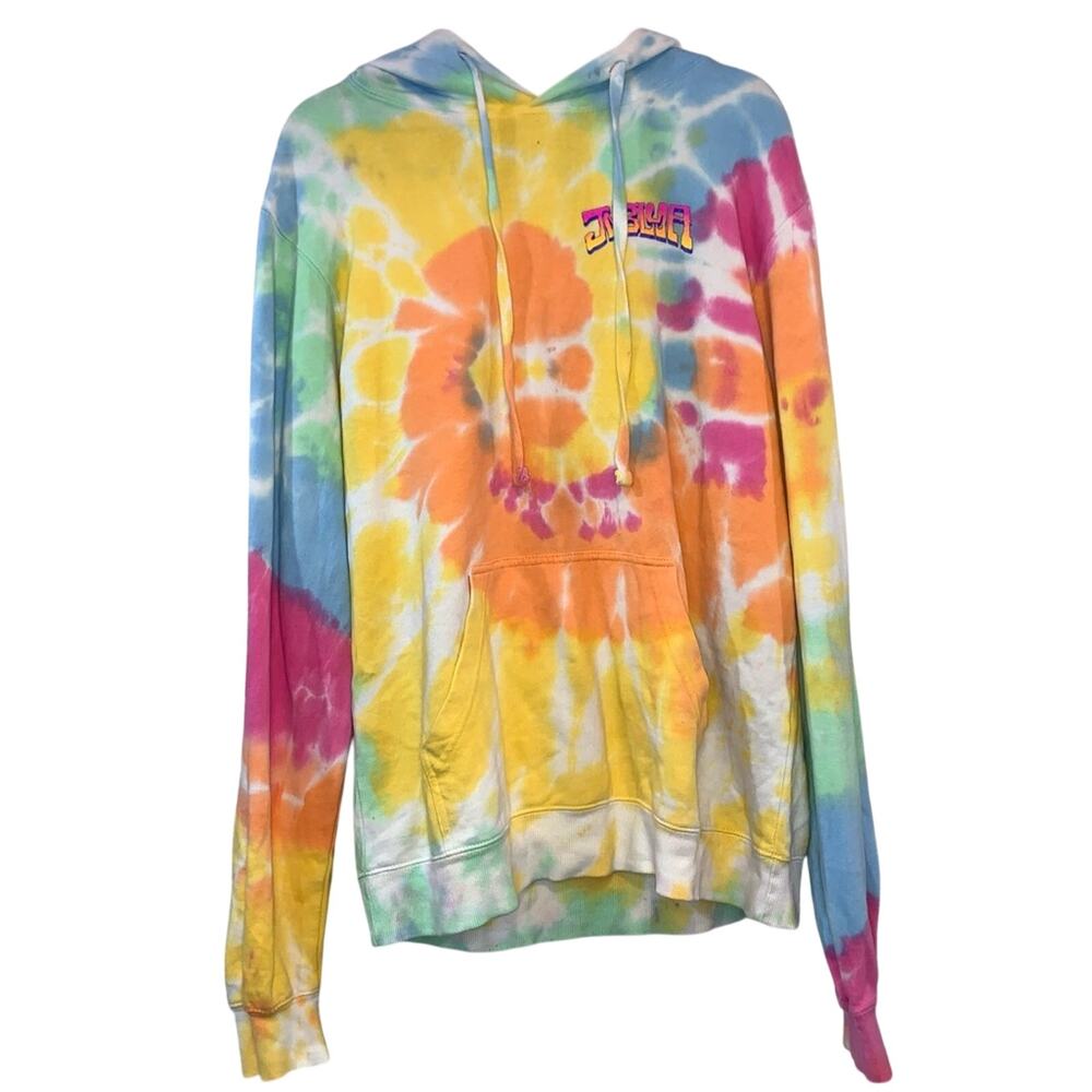 Jmblya‎ Tie Dye Hoodie with Smiley Face